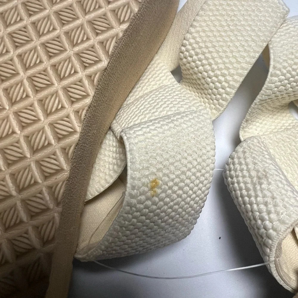 Women's Cream Platform Sandals